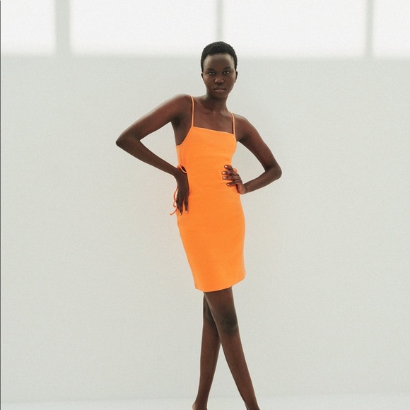 ZARA CUT OUT RIB DRESS - Picture 4 of 10